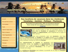 Tablet Screenshot of location-vacances-pattaya.com